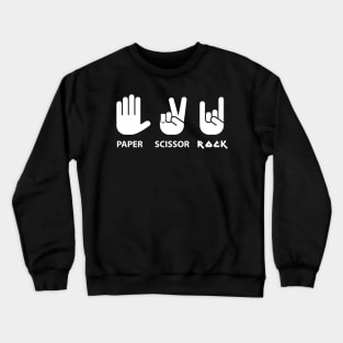 ROCK SCISSOR PAPER Crewneck Sweatshirt